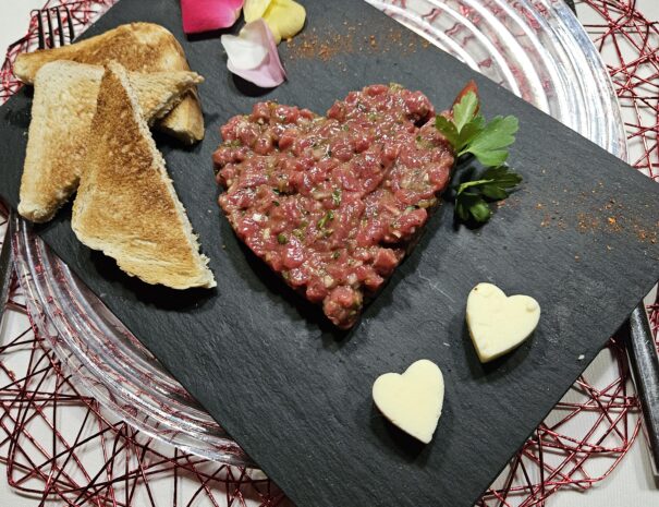 Tartare de bœuf des amoureux